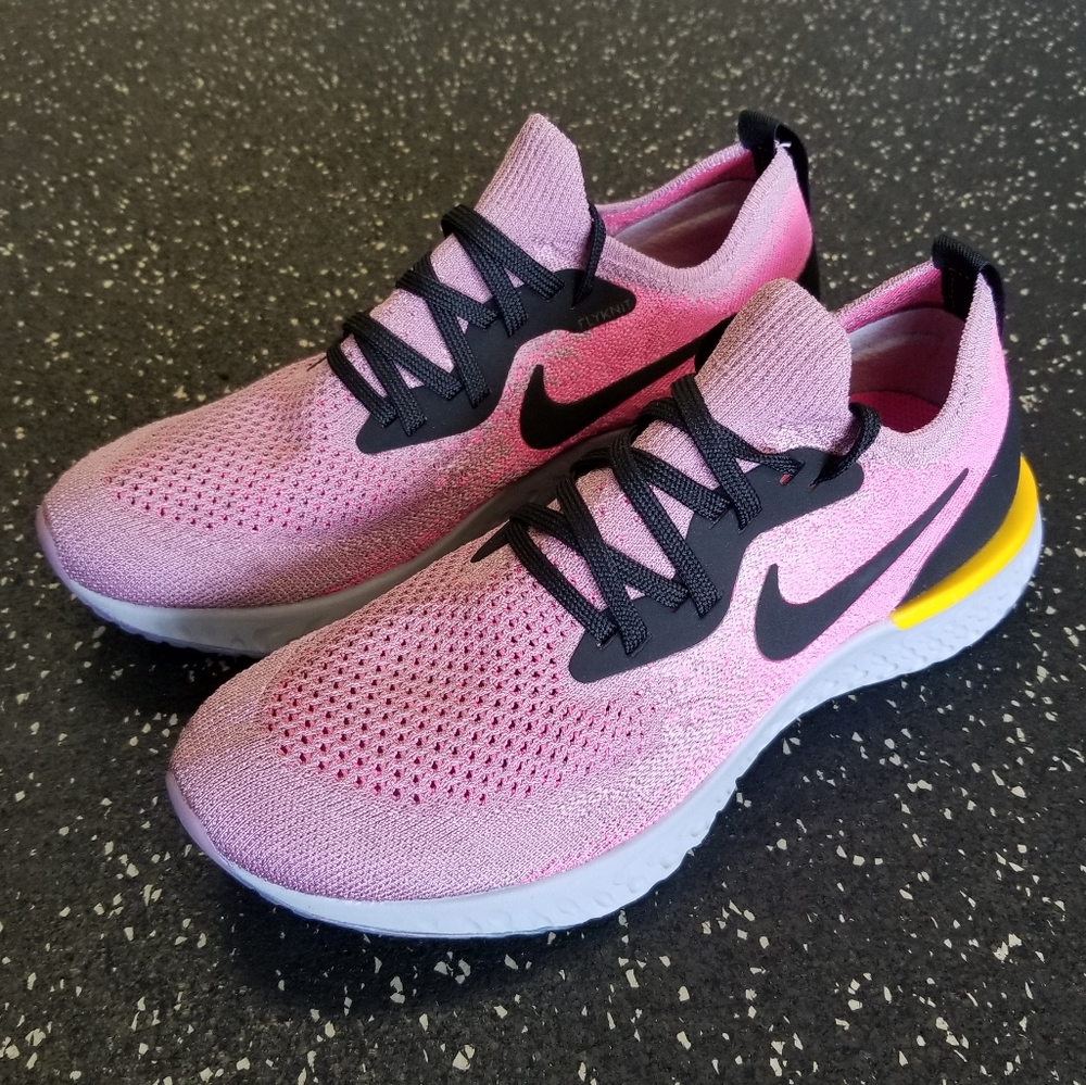 🔥Nike Epic React Flyknit Plum Dust Pink Women's 7 - Picture 6 of 6